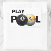 8-inch rechthoekige sticker (Tas)