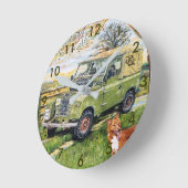 8-inch wandklok "BOERDERIJ"-ontwerp (Hoek)