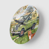 8-inch wandklok "BOERDERIJ"-ontwerp (Hoek)