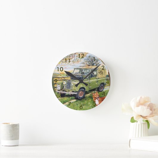 8-inch wandklok "BOERDERIJ"-ontwerp (Huis)