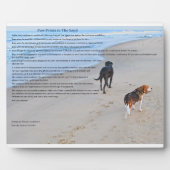 8-inch x10-inch Plaque met esel Fotoplaat (Voorkant)