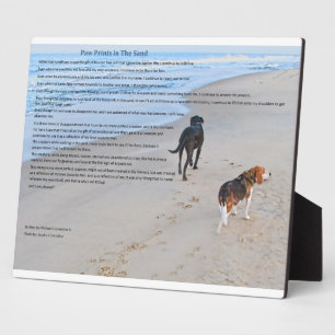 8-inch x10-inch Plaque met esel Fotoplaat