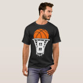 8 jaar basketbal 8e verjaardag t-shirt (Voorkant volledig)