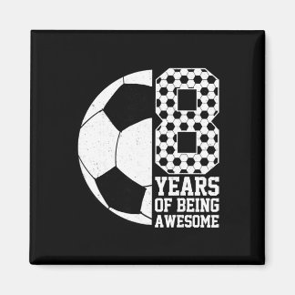 8 Jaar Geweldige Kids Voetbalfan 8e Verjaardag Magneet