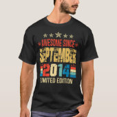 8 jaar Geweldige sinds september 2014 8e verjaarda T-shirt (Voorkant)