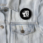 8 Jaar Geweldige Voetbal 8e Verjaardag Ronde Button 5,7 Cm (In situ)