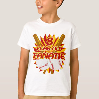 8 jaar oud Baseball Fantasiatisch T-shirt