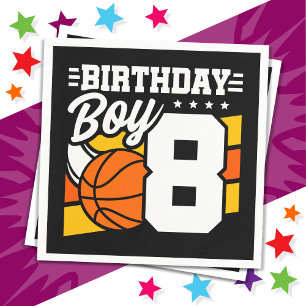 8 Jaar Oud Basketbal Party Thema 8e Verjaardag Jon Servet