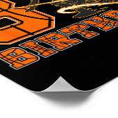 8 Jaar Oud Basketbalspeler 8e Verjaardag Jongen Zo Poster (Hoek)