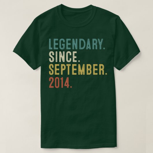 8 jaar oud cadeautje sinds september 2014 8e bi t-shirt (Design voorkant)
