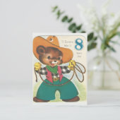  8 jaar oud Happy Birthday Beer Briefkaart (Staand voorkant)