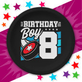 8 Jaar Oud Hockey Party Thema 8e Verjaardag Jongen Papieren Bordje