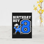 8 Jaar Oud Jongen IJshockeyspeler 8e Verjaardag Ki Kaart (Gele Bloem)