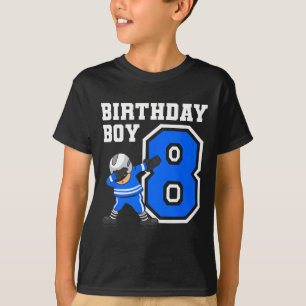 8 Jaar Oud Jongen IJshockeyspeler 8e Verjaardag Ki T-shirt