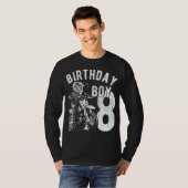 8 jaar oud kind - Verjaardagsjongen - Vuilfiets -  T-shirt (Voorkant volledig)