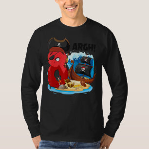 8 Jaar Oud Pirate Verjaardag Piraten Schip Arr 8th T-shirt