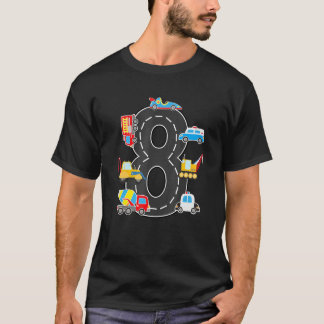 8 jaar oud transportvliegtuig voor thuisdag t-shirt