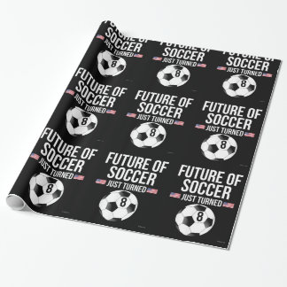 8 jaar oud verjaardagscadeau voor voetbaljongens cadeaupapier