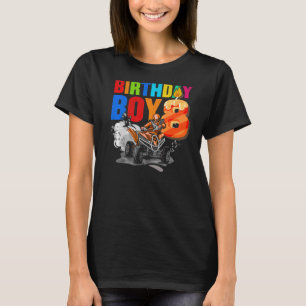 8 jaar oud vierjarig jad op geboortedag, ATV 4 Whe T-shirt