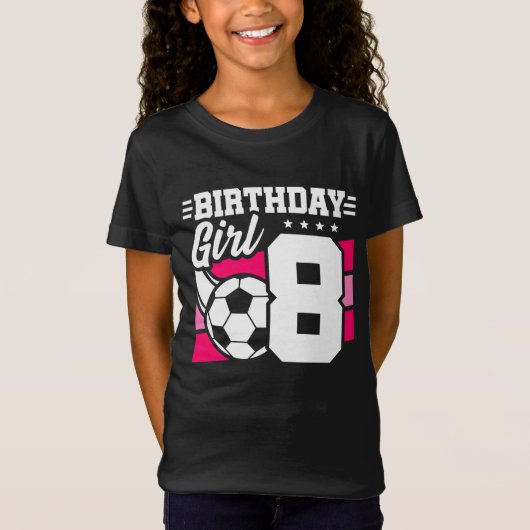 8 Jaar Oud Voetbal Football Feest 8e Verjaardag Me T-shirt (Voorkant)