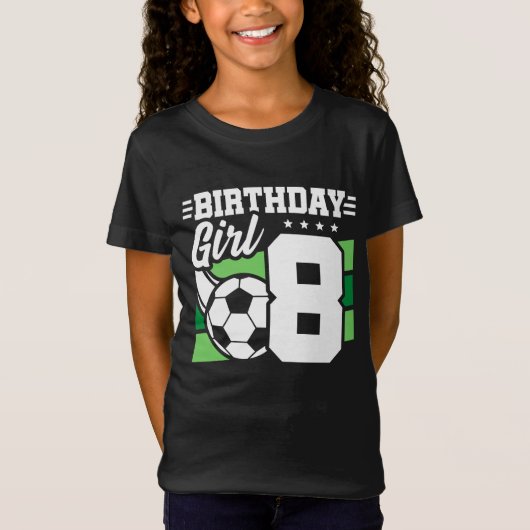8 Jaar Oud Voetbal Football Feest 8e Verjaardag Me T-shirt (Voorkant)