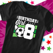 8 Jaar Oud Voetbal Football Feest 8e Verjaardag Me T-shirt