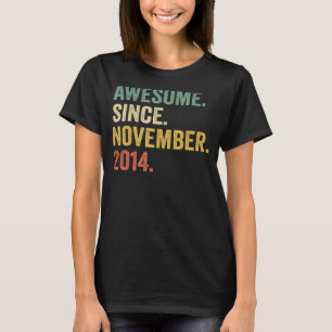 8 jaar oude achtste dag jongen Geweldige sinds 2 n T-shirt