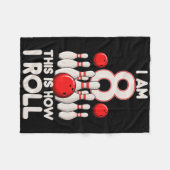 8 jaar oude bowlingfeest 8e verjaardag is hoe ik r fleece deken (Voorkant (Horizontaal))