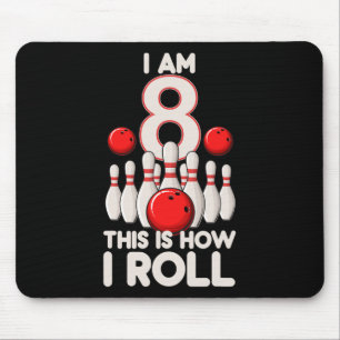 8 jaar oude bowlingfeest 8e verjaardag is hoe ik r muismat