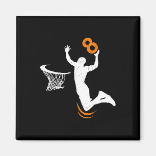 8 jaar oude Bysketbyll Dunk 8e verjaardagsfeestje Magneet