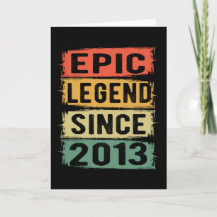 8 jaar oude dag 2013 Epic Legend 8th Birthday Kaart