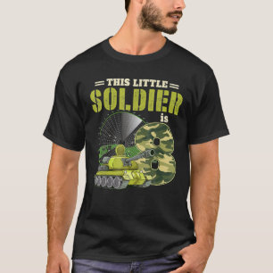 8 jaar oude dag soldier boys militaire naar het id t-shirt