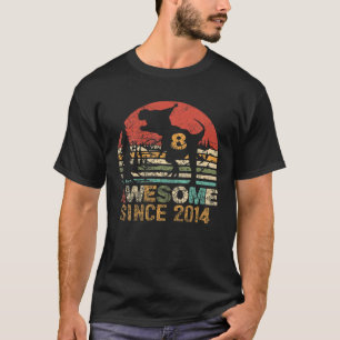 8 jaar oude Kinder jongen Geweldige sinds 2014 8e T-shirt
