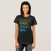 8 jaar oude legend sinds 8 augustus 2014 8e verjaa t-shirt (Voorkant volledig)