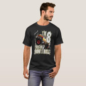 8 jaar oude monster Truck Birthday T-shirt (Voorkant volledig)