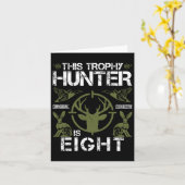 8 Jaar Oude Verjaardag Jagen Duck Deer Hunter 8th  Kaart (Gele Bloem)