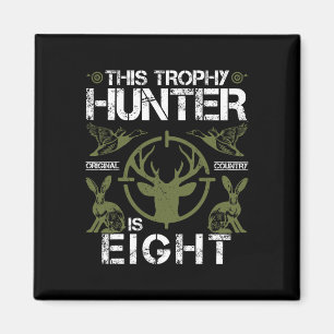 8 Jaar Oude Verjaardag Jagen Duck Deer Hunter 8th Magneet