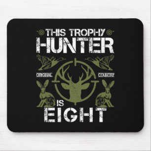 8 Jaar Oude Verjaardag Jagen Duck Deer Hunter 8th  Muismat