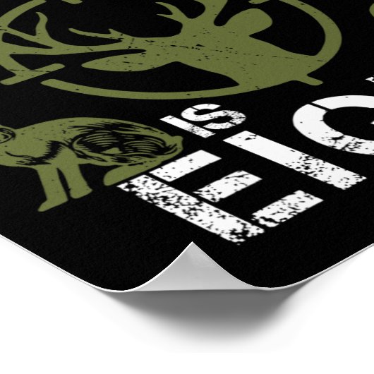 8 Jaar Oude Verjaardag Jagen Duck Deer Hunter 8th  Poster (Hoek)