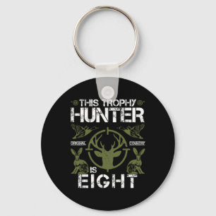 8 Jaar Oude Verjaardag Jagen Duck Deer Hunter 8th  Sleutelhanger