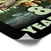 8 Jaar Oude Visser O'Fishally 8 Gevist 8e Geboorte Poster (Hoek)