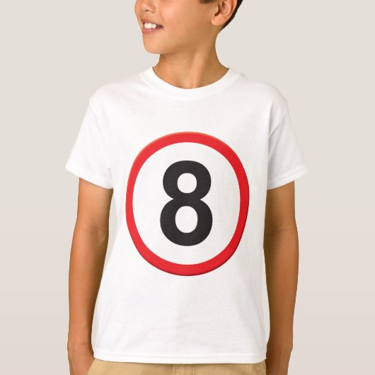 8 jaar t-shirt (Voorkant)