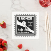 8 jaar traditioneel cadeau brons servet (Insitu)