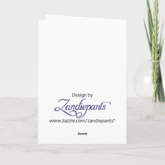 8 jaar - Verjaardag Prinses - roze Kaart (Achterkant)