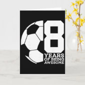 8 Jaar Voetbal Awesome 8e Verjaardag Kaart (Gele Bloem)