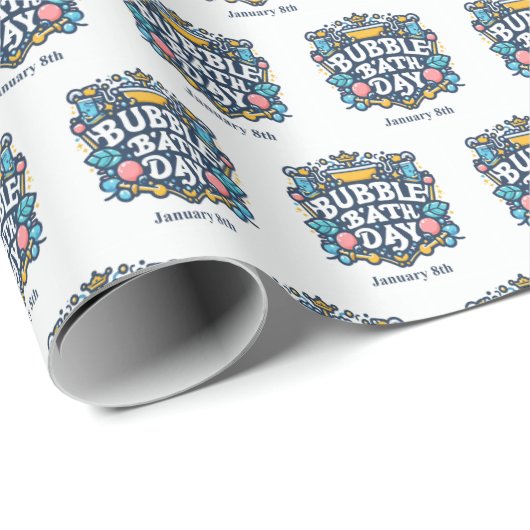 8 jan - bubbelbad dag cadeaupapier (Rol Hoek)