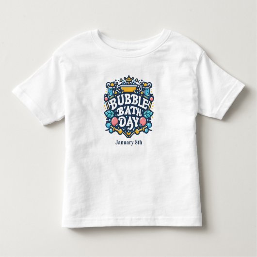 8 jan - bubbelbad dag kinder shirts (Voorkant)