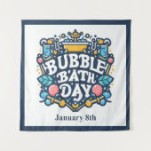 8 jan - bubbelbad dag wandkleed (Voorkant)
