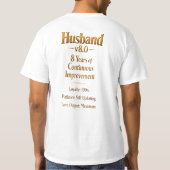 8-jarig bronzen jubileum heren T-shirt (Achterkant)