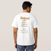 8-jarig bronzen jubileum heren T-shirt (Achterkant volledig)